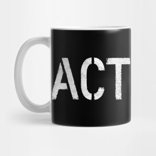 Activist /// Retro Style Typography Design Mug